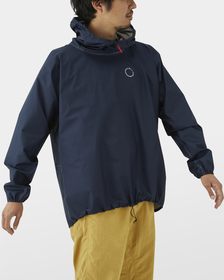 山と道 UL Rain Hoody L Navy-