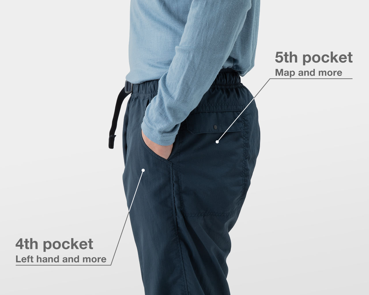 山と道』 5-Pocket Pants woodrose 試着のみ 女性-