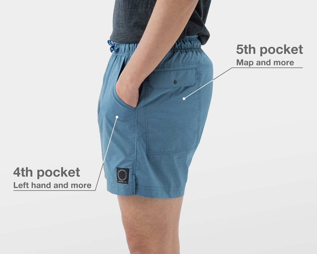 山と道 Light 5-Pocket Pants Slate Blue M - その他