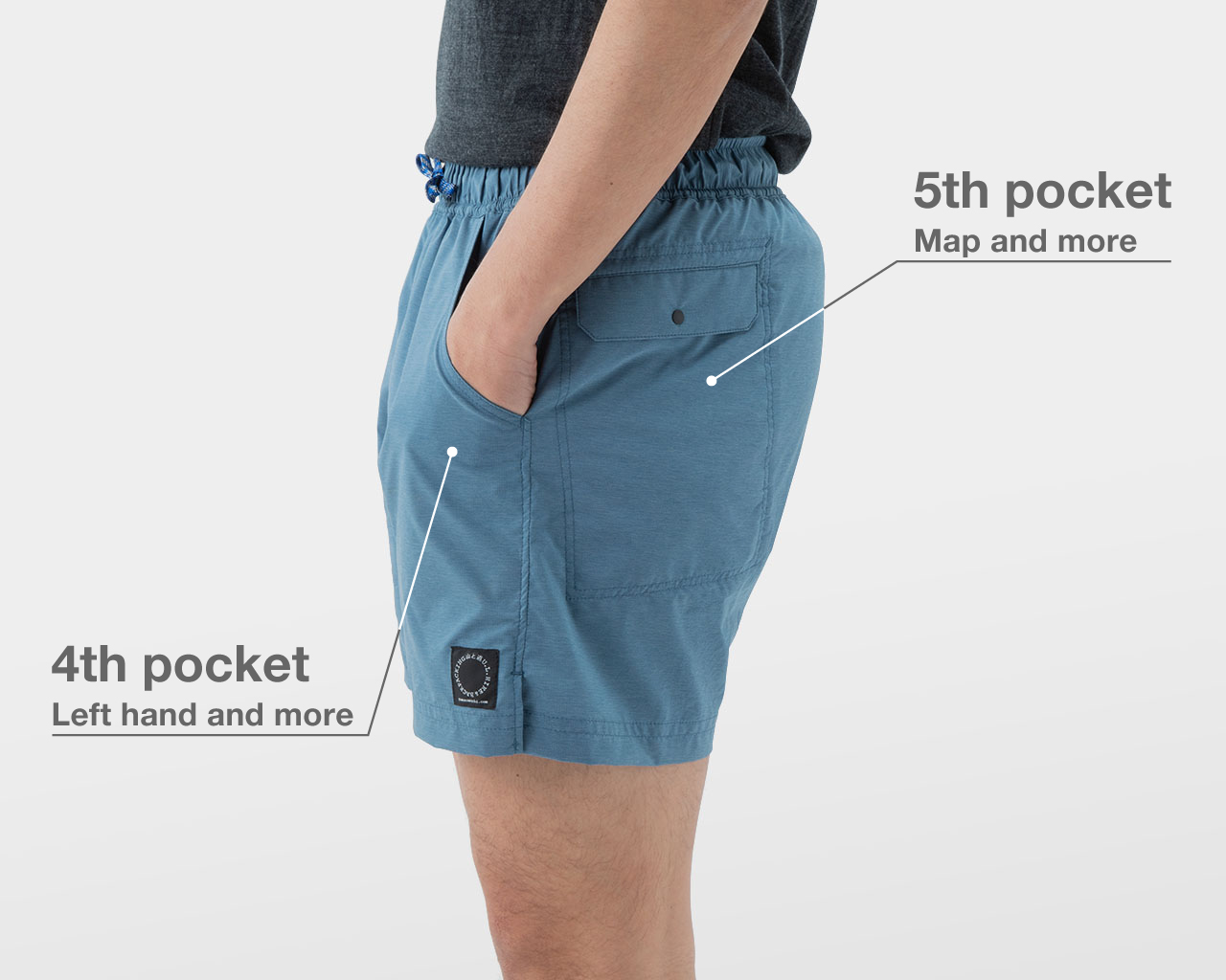 Light 5-Pocket Shorts 山と道 L - アウトドア