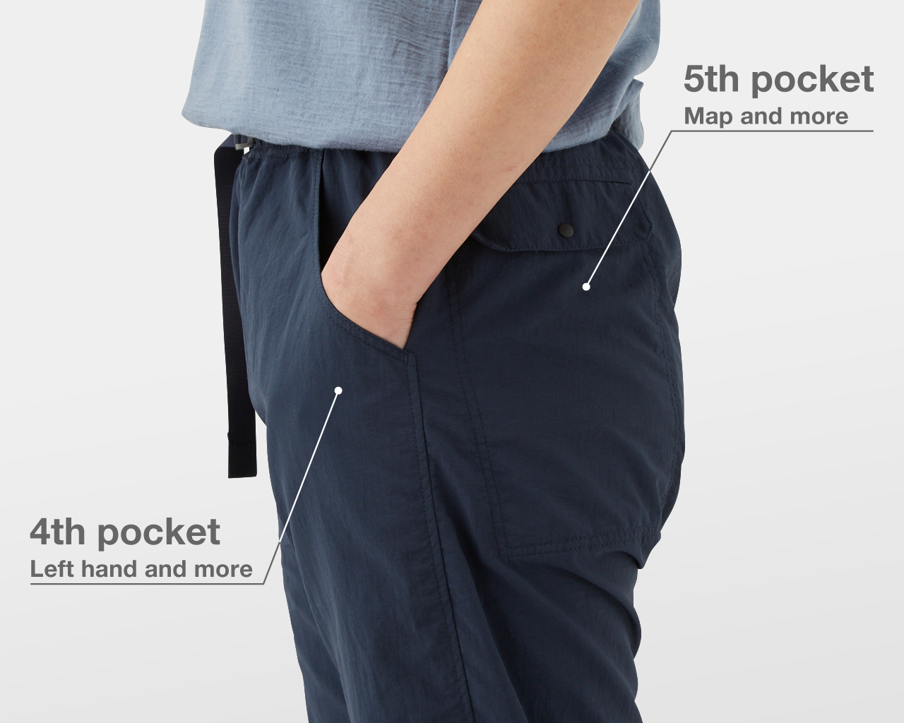 5-Pocket Pants | 山と道 U.L. HIKE & BACKPACKING