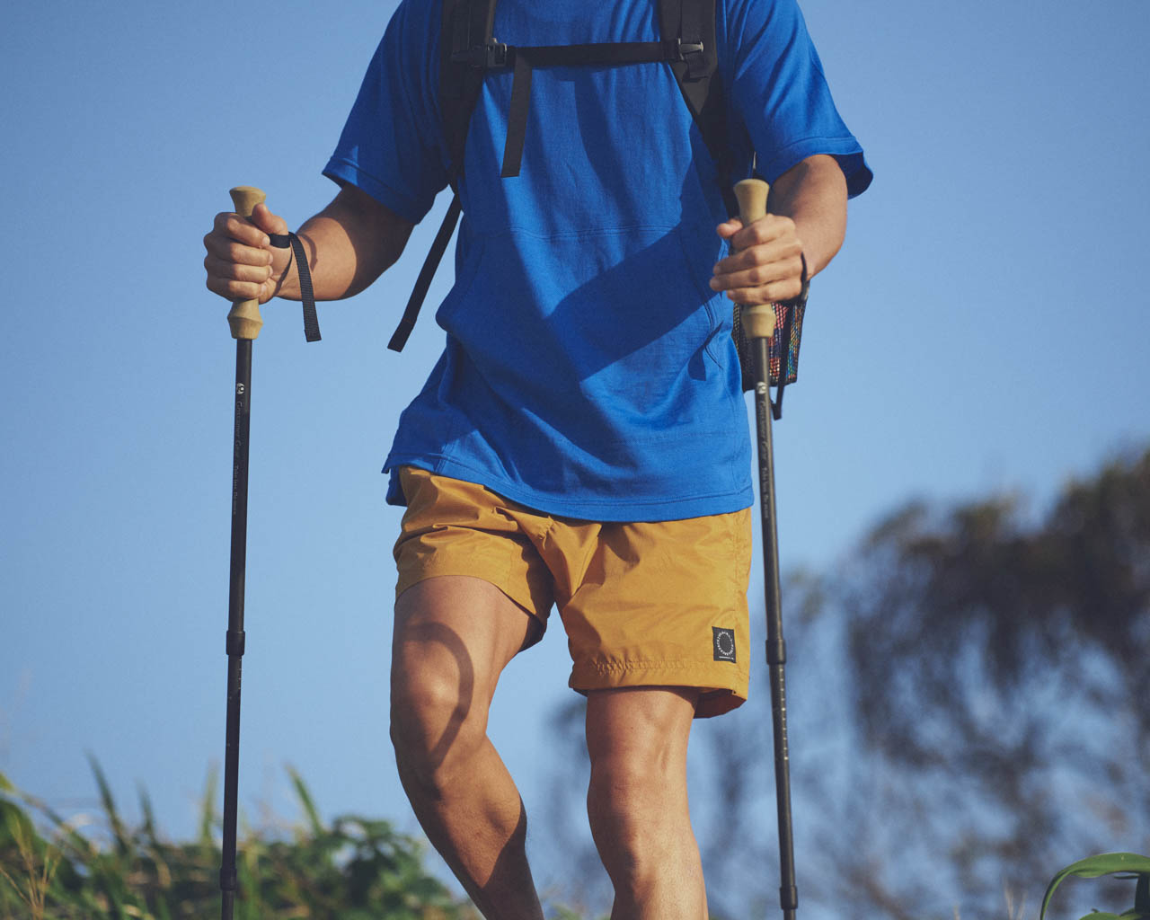 山と道 5-Pocket Shorts sand yellow - ショートパンツ