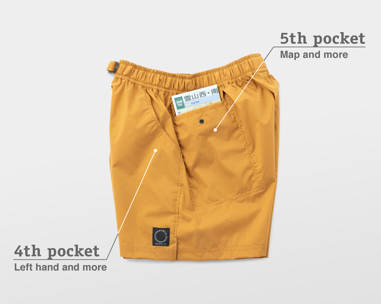 5-Pocket Shorts Light | Yamatomichi U.L. HIKE & BACKPACKING