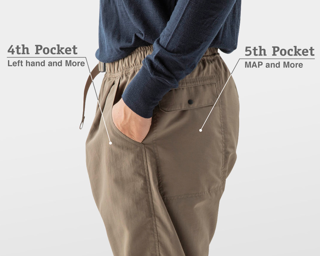 山と道　One Tuck 5-Pocket Pants    メンズＭサイズキャンプ