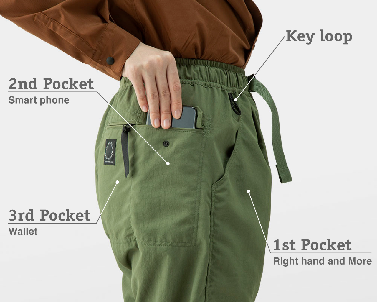 One Tuck 5-Pocket Pants | 山と道 U.L. HIKE & BACKPACKING