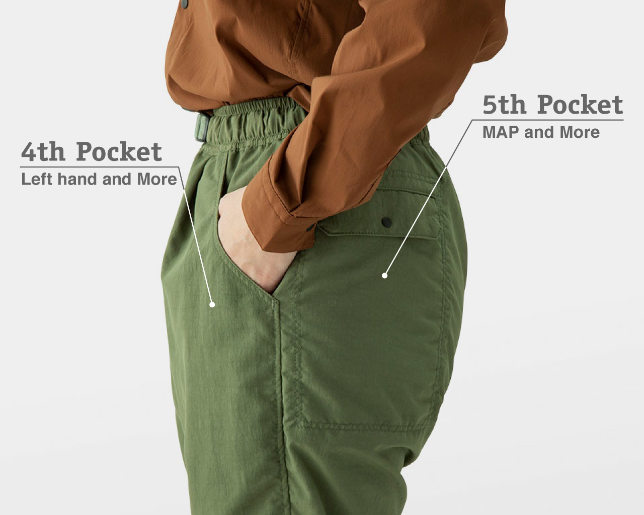 One Tuck 5-Pocket Pants | Yamatomichi U.L. HIKE & BACKPACKING