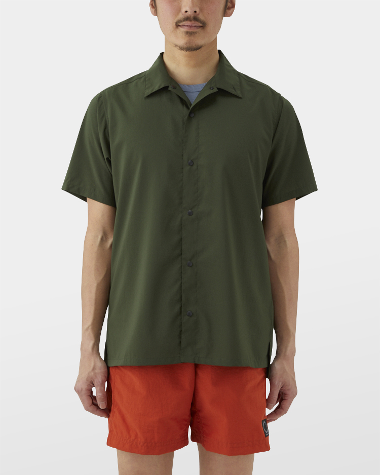 山と道 UL Short Sleeve Shirt Granite Green 今季ブランド adoraspa.ca