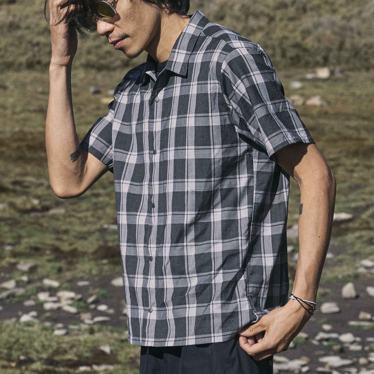 山と道 Merino Short Sleeve Shirt-