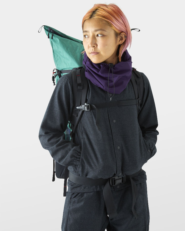 山と道 Light Alpha Only Hood Purpleアウトドア