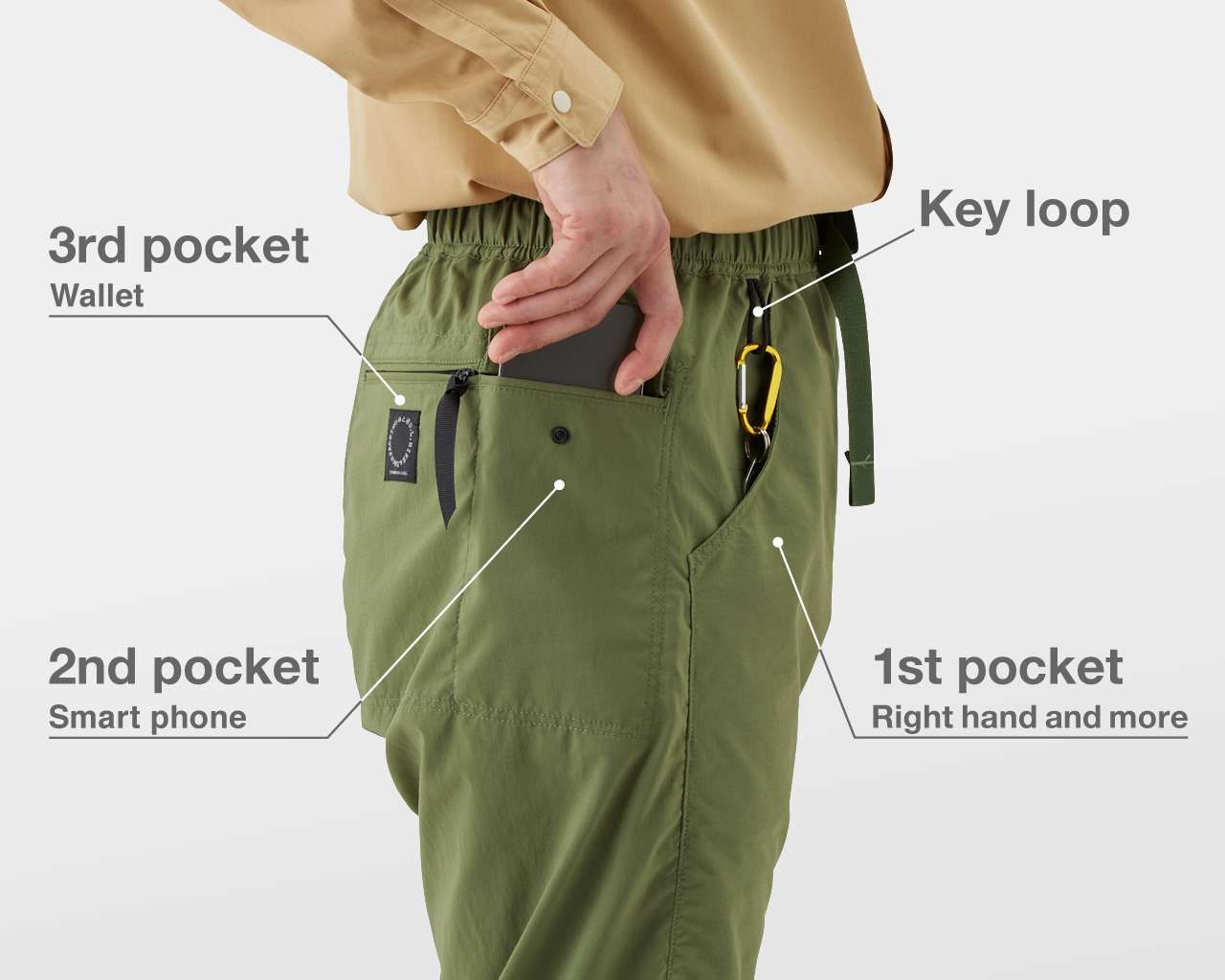 DW 5-Pocket Pants | 山と道 U.L. HIKE & BACKPACKING