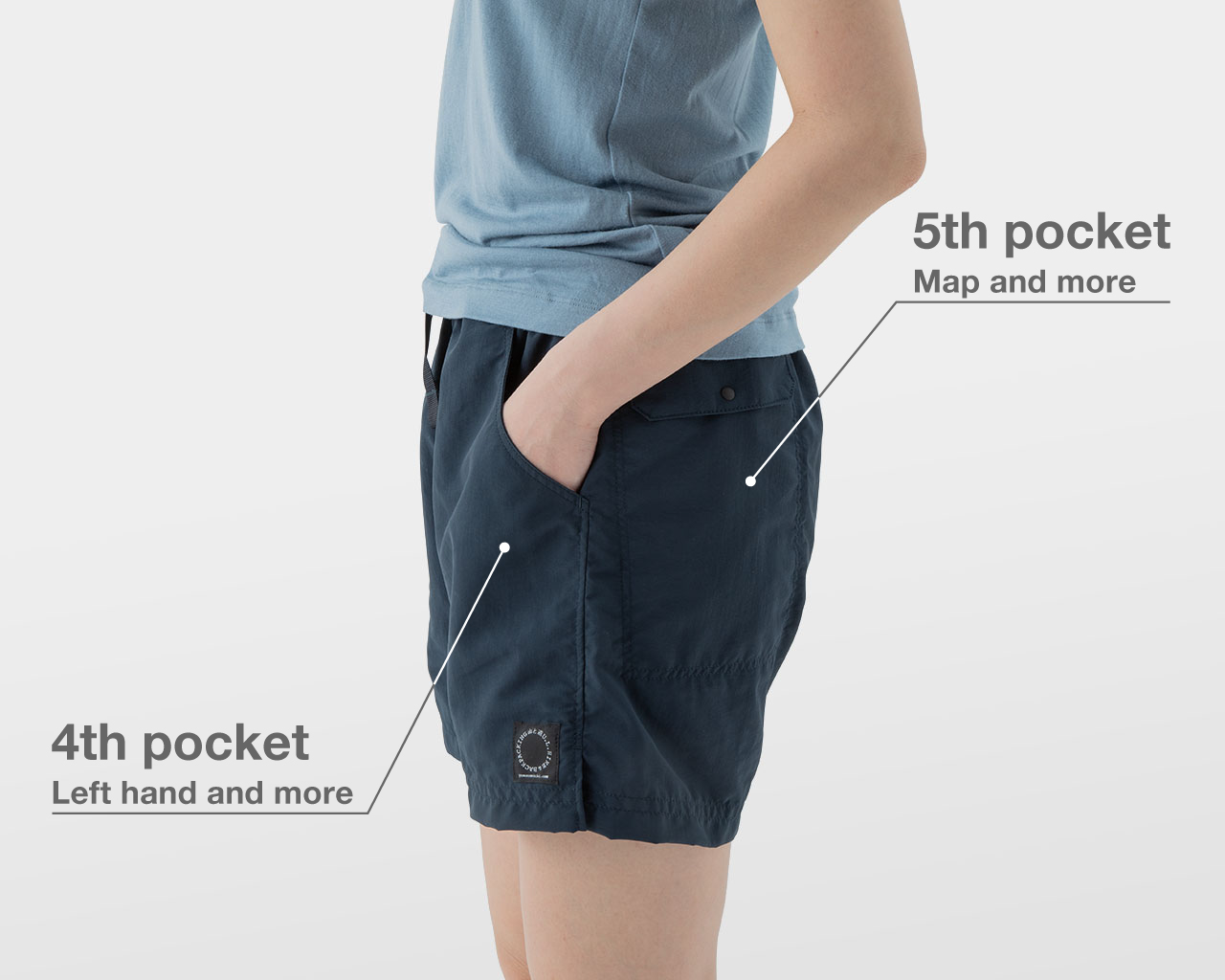 山と道 5-Pocket Shorts Woodrose メンズM - ショートパンツ